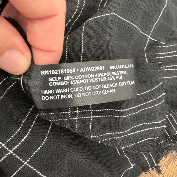 NWT Darker Wavs Dolls Kill Distortion Plaid Midi Dress Buckle Straps Size M - Picture 10 of 10